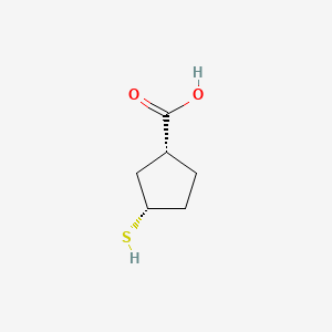 (1R,3S)-3-sulfanylcyclopentane-1-carboxylic acid