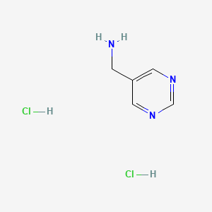 molecular formula C5H9Cl2N3 B1380915 Pyrimidin-5-ylmethanamine dihydrochloride CAS No. 1199773-53-9