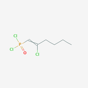 (2-Chloro-1-hexenyl)dichlorophosphine oxide