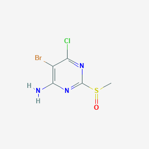 5-Bromo-6-chloro-2-methanesulfinylpyrimidin-4-amine