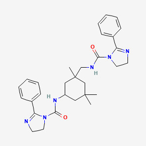 1H-Imidazole-1-carboxamide, N-[3-[[[(4,5-dihydro-2-phenyl-1H-imidazol-1-yl)carbonyl]amino]methyl]-3,5,5-trimethylcyclohexyl]-4,5-dihydro-2-phenyl-