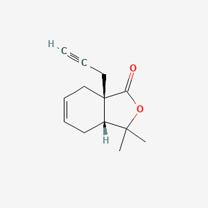 (3aR,7aR)-3,3-dimethyl-7a-prop-2-ynyl-4,7-dihydro-3aH-2-benzofuran-1-one