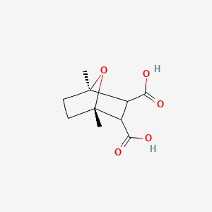 molecular formula C10H14O5 B13809224 (1R,4S)-1,4-Dimethyl-7-oxabicyclo[2.2.1]heptane-2,3-dicarboxylic acid 