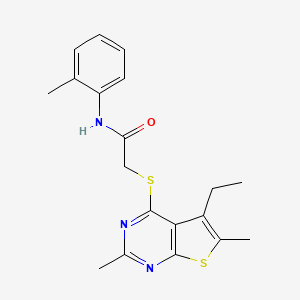 Acetamide,2-[(5-ethyl-2,6-dimethylthieno[2,3-D]pyrimidin-4-YL)thio]-N-(2-methylphenyl)-