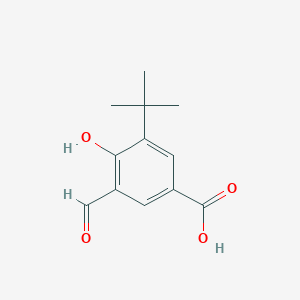 molecular formula C12H14O4 B1380924 3-(tert-Butyl)-5-formyl-4-hydroxybenzoic Acid CAS No. 882500-52-9