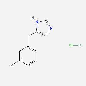 1H-Imidazole, 4-((3-methylphenyl)methyl)-, monohydrochloride