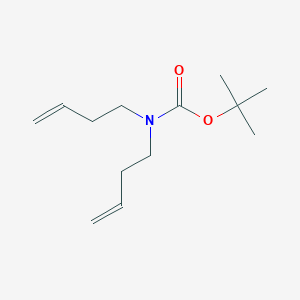 molecular formula C13H23NO2 B1380928 叔丁基二(丁-3-烯-1-基)氨基甲酸酯 CAS No. 1211531-07-5
