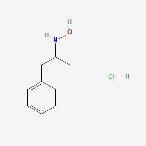 molecular formula C9H14ClNO B13809281 1-Phenyl-2-hydroxyaminopropane hydrochloride CAS No. 4490-17-9