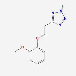 molecular formula C10H12N4O2 B13809283 1H-Tetrazole, 5-(2-(2-methoxyphenoxy)ethyl)- CAS No. 70786-39-9