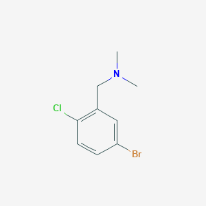 molecular formula C9H11BrClN B1380934 1-(5-溴-2-氯苯基)-N,N-二甲基甲胺 CAS No. 861967-07-9