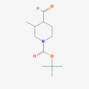 molecular formula C12H21NO3 B1380935 叔丁基 4-甲酰-3-甲基哌啶-1-羧酸酯 CAS No. 512822-18-3