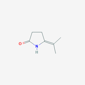 molecular formula C7H11NO B13809399 5-Propan-2-ylidenepyrrolidin-2-one 