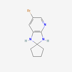 B13809518 6-Bromo-2,2-spirocyclopentane-2,3-dihydro-1H-imidazo[4,5-b]pyridine CAS No. 885266-85-3