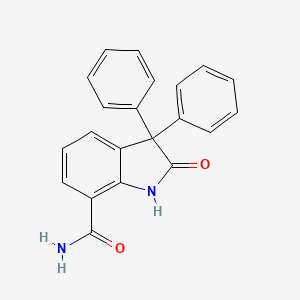 1H-Indole-7-carboxamide, 2,3-dihydro-2-oxo-3,3-diphenyl-