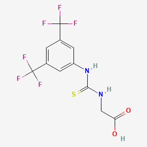 2-(3-(3,5-Bis(trifluoromethyl)phenyl)thioureido)acetic acid