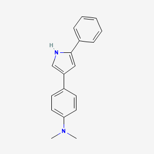 N,N-dimethyl-4-(5-phenyl-1H-pyrrol-3-yl)aniline