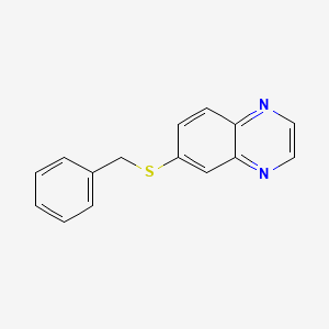 molecular formula C15H12N2S B1380956 6-Benzylsulfanyl-quinoxaline CAS No. 1965310-04-6