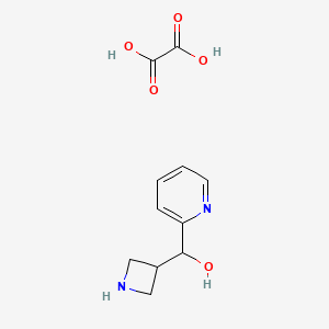 molecular formula C11H14N2O5 B1380959 Azetidin-3-yl(pyridin-2-yl)methanol oxalate CAS No. 1864063-64-8