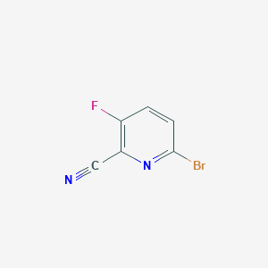 molecular formula C6H2BrFN2 B1380960 6-Bromo-3-fluoropicolinonitrile CAS No. 1256788-71-2
