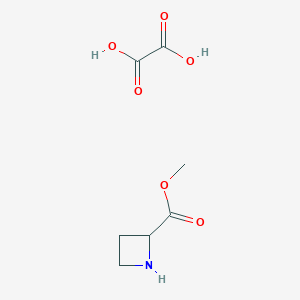 molecular formula C7H11NO6 B1380961 Azetidine-2-carboxylic acid methyl ester oxalate CAS No. 1260641-42-6