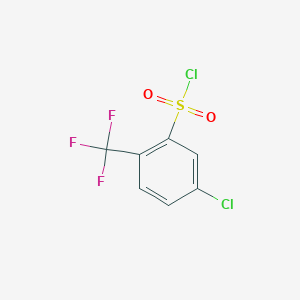 molecular formula C7H3Cl2F3O2S B1380968 5-Chloro-2-(trifluoromethyl)benzenesulfonyl chloride CAS No. 1106313-72-7