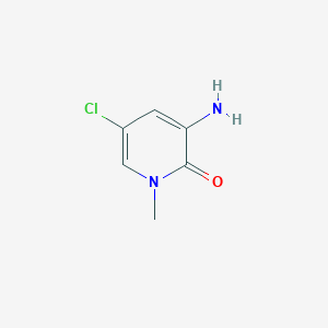 molecular formula C6H7ClN2O B1380973 3-Amino-5-chloro-1-methyl-1,2-dihydropyridin-2-one CAS No. 1441769-24-9