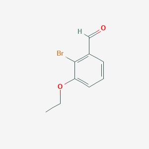 molecular formula C9H9BrO2 B1380974 2-Bromo-3-ethoxybenzaldehyde CAS No. 1221180-39-7