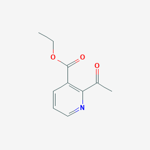 molecular formula C10H11NO3 B1380977 Ethyl 2-acetylnicotinate CAS No. 4763-58-0