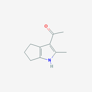 1-(2-methyl-1,4,5,6-tetrahydrocyclopenta[b]pyrrol-3-yl)ethanone