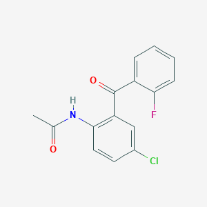 N-[4-chloro-2-(2-fluorobenzoyl)phenyl]acetamide