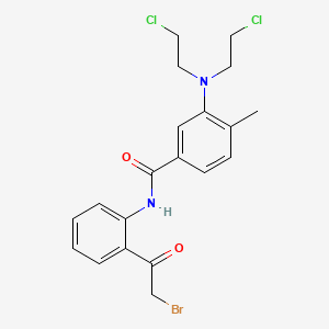 Benzanilide, 3-(bis(2-chloroethyl)amino)-2'-(bromoacetyl)-4-methyl-