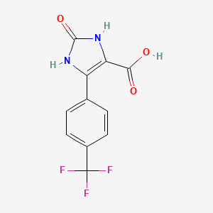 1,3-Dihydro-imidazol-2-one-5-(4-trifluoromethyl)phenyl-4-carboxylic acid