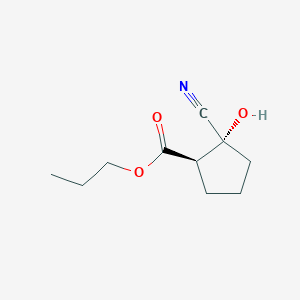 propyl (1R,2R)-2-cyano-2-hydroxycyclopentane-1-carboxylate