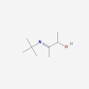 molecular formula C8H17NO B13809917 3-Tert-butyliminobutan-2-ol 