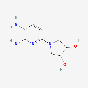 1-[5-Amino-6-(methylamino)pyridin-2-yl]pyrrolidine-3,4-diol