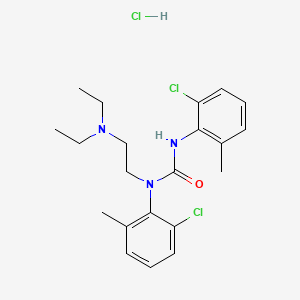 Urea, 1,3-bis(6-chloro-o-tolyl)-1-(2-(diethylamino)ethyl)-, hydrochloride