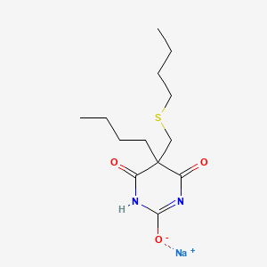 5-Butyl-5-(butylthiomethyl)barbituric acid sodium salt