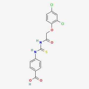 4-[[2-(2,4-Dichlorophenoxy)acetyl]carbamothioylamino]benzoic acid