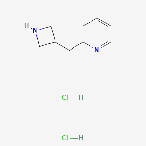 molecular formula C9H14Cl2N2 B1381012 2-(Azetidin-3-ylmethyl)pyridine dihydrochloride CAS No. 1864059-36-8