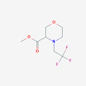 molecular formula C8H12F3NO3 B1381014 Methyl 4-(2,2,2-trifluoroethyl)morpholine-3-carboxylate CAS No. 1706820-46-3