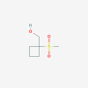 molecular formula C6H12O3S B1381015 (1-Methanesulfonylcyclobutyl)methanol CAS No. 1427024-72-3
