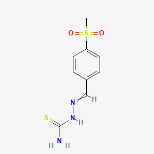 [(4-Methylsulfonylphenyl)methylideneamino]thiourea