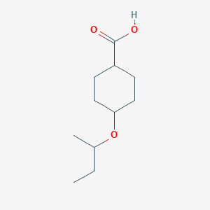 molecular formula C11H20O3 B1381020 4-(Butan-2-yloxy)cyclohexane-1-carboxylic acid CAS No. 1600605-61-5