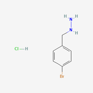molecular formula C7H10BrClN2 B1381030 (4-Bromobenzyl)hydrazine hydrochloride CAS No. 1727-08-8