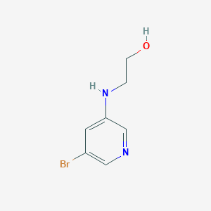 molecular formula C7H9BrN2O B1381031 2-[(5-Bromopyridin-3-yl)amino]ethan-1-ol CAS No. 1289078-12-1