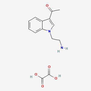molecular formula C14H16N2O5 B1381033 1-[1-(2-氨基乙基)-1H-吲哚-3-基]乙酮草酸盐 CAS No. 1803588-79-5