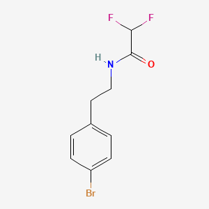 B1381040 N-[2-(4-Bromophenyl)ethyl]-2,2-difluoroacetamide CAS No. 1010422-42-0
