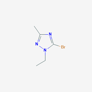 molecular formula C5H8BrN3 B1381048 5-溴-1-乙基-3-甲基-1H-1,2,4-三唑 CAS No. 1638221-51-8