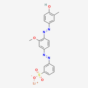 Benzenesulfonic acid, 3-[[4-[(4-hydroxy-3-methylphenyl)azo]-3-methoxyphenyl]azo]-, monolithium salt