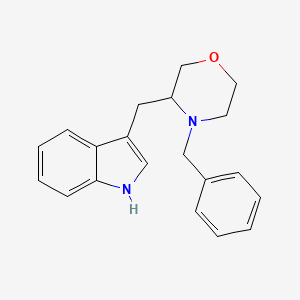 molecular formula C20H22N2O B1381052 3-[(4-苄基吗啉-3-基)甲基]-1H-吲哚 CAS No. 1803610-11-8